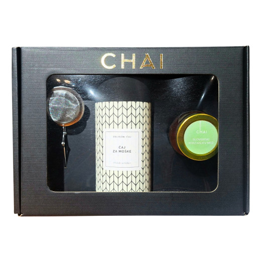 DARILNI PAKET za moške - Moški čaj, med, klešče