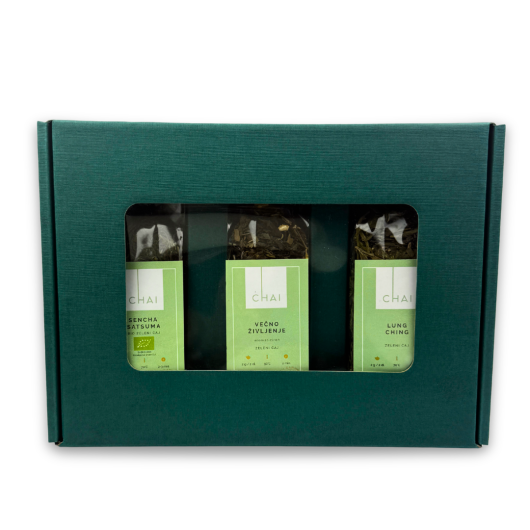 SI - Chai.si - 3x zeleni čaj darilni paket