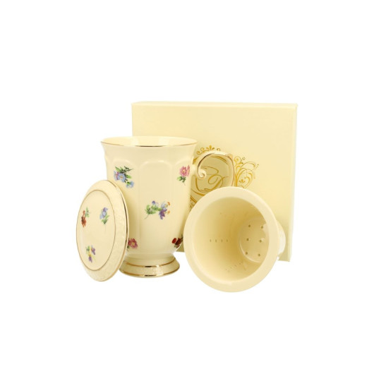 Skodelica s cedilom Ecru 450ml porcelan England 