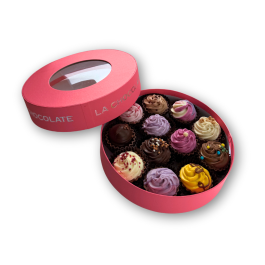 bonboniera-cupcakes-roza-125g-odprt-pokrov-lachocolate.si