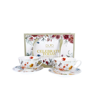 Skodelica in krožnik 2/1 Royal porcelan Rebecca 