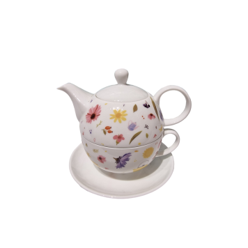 T41 Čajnik s skodelico MEADOW Porcelan